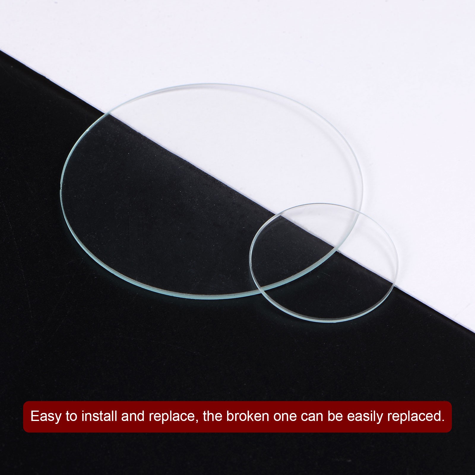 3pcs Watch Glass Crystal Lens 42.5mm Dia 1.1mm Thick Double Dome Watch Glass