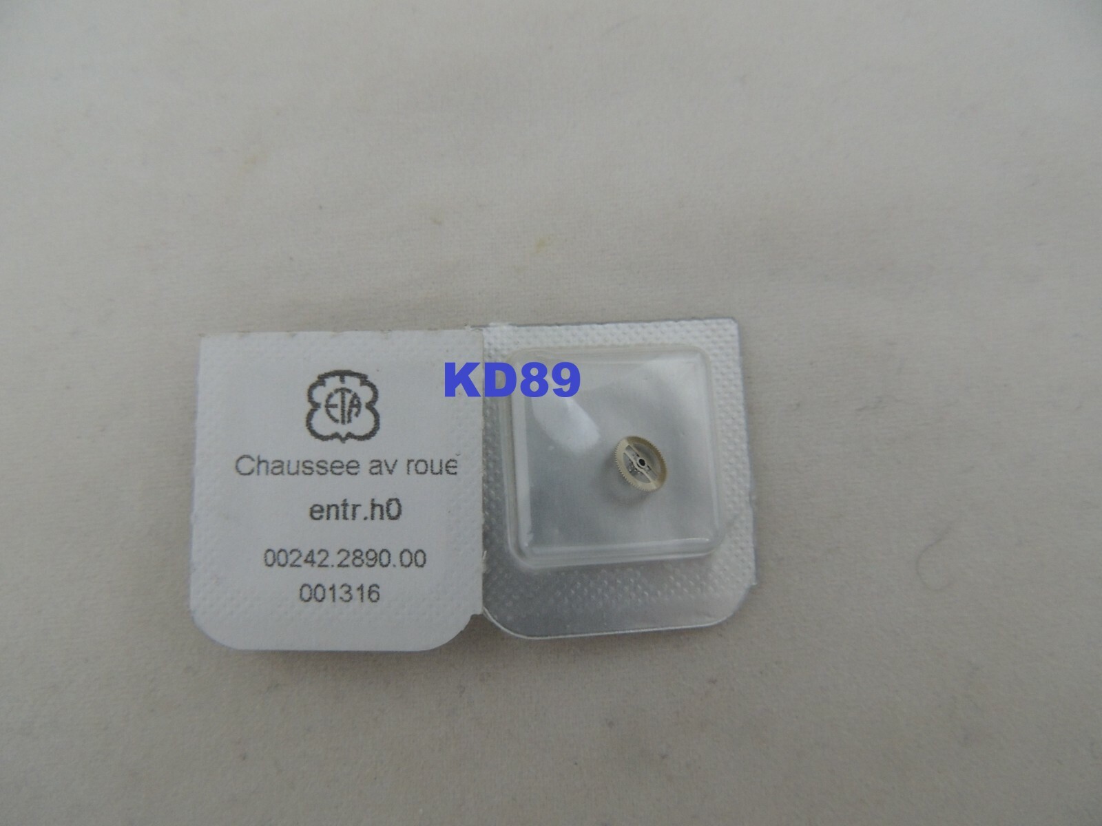 Driver cannon pinion 242 Automatic brand new ETA 2890 2892 2892-2 2892A2 H0 1,75