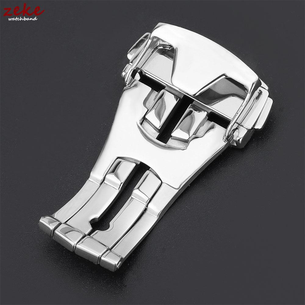 New Folding Deployment Clasp Stainless Steel 16 18 20mm Strap Buckle for Omega