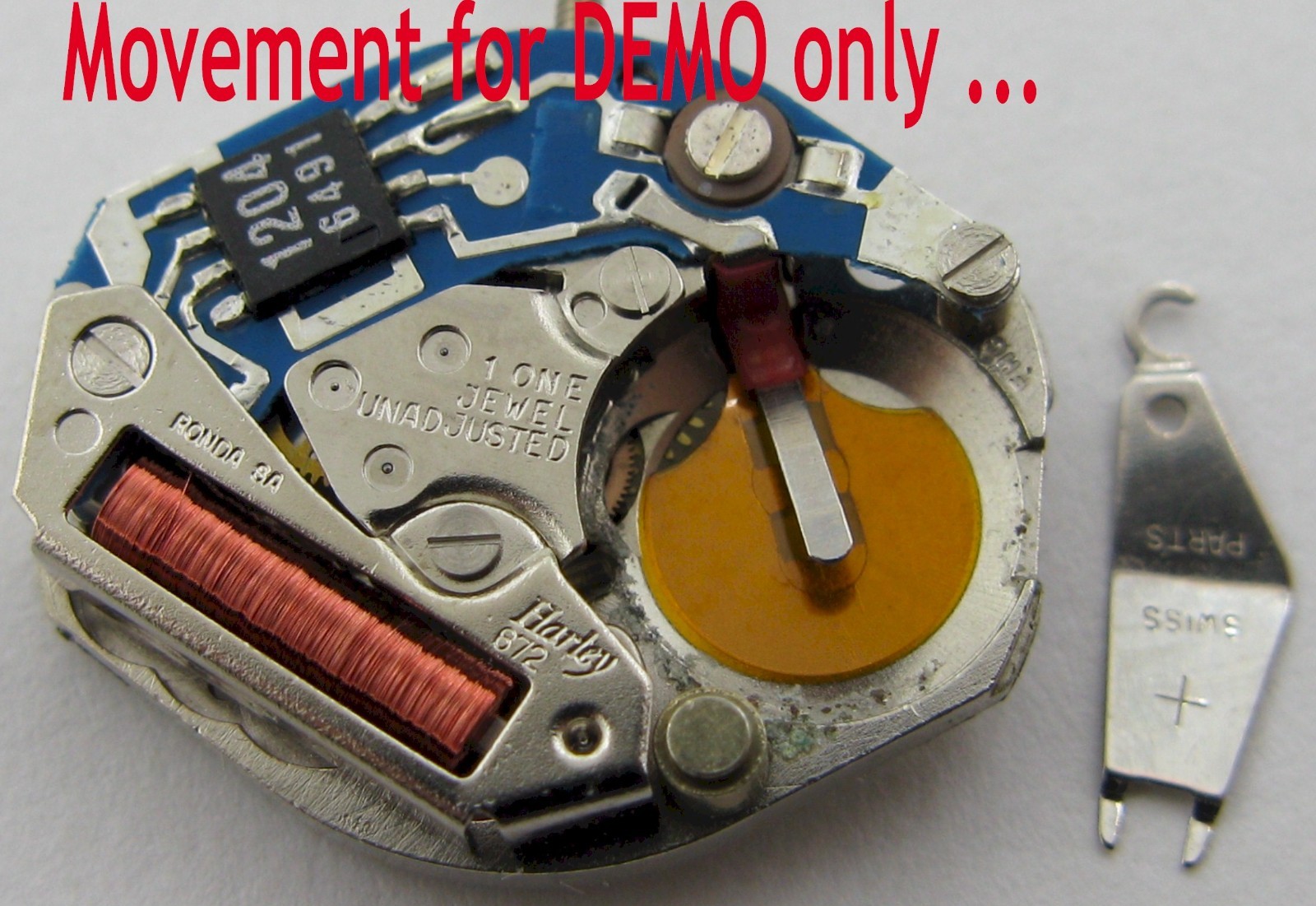 Movement Quartz Harley Ronda 672 watch part circuit #4000 tested ok