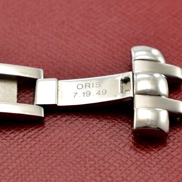 ORIS Watch Folding Buckle Clasp Swiss Made Genuine 19mm Polished Stainless Steel