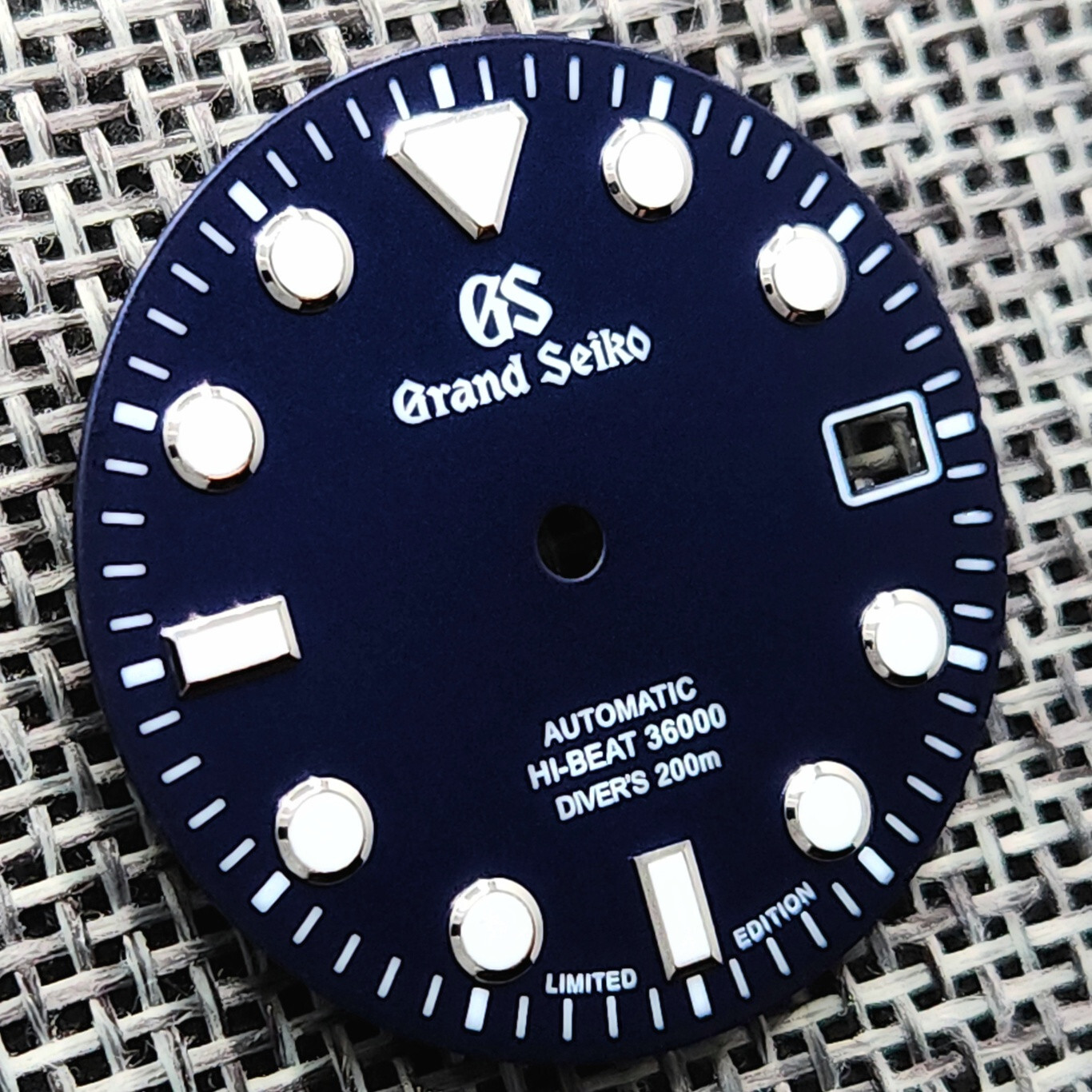 New GRAND SEIKO GS HI BEAT 36000 DIAL DIVERS BLUE NH35 4R35 7S26 SKX007 w/ Ring