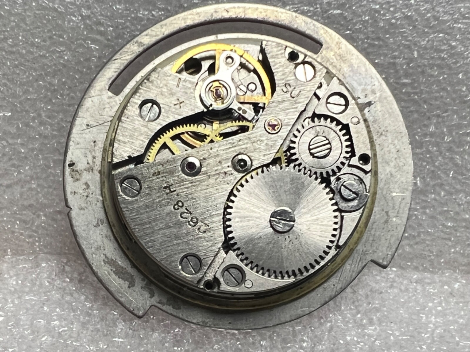 Watch movement USSR Raketa Cal.2628.H. plus Dial. For parts .