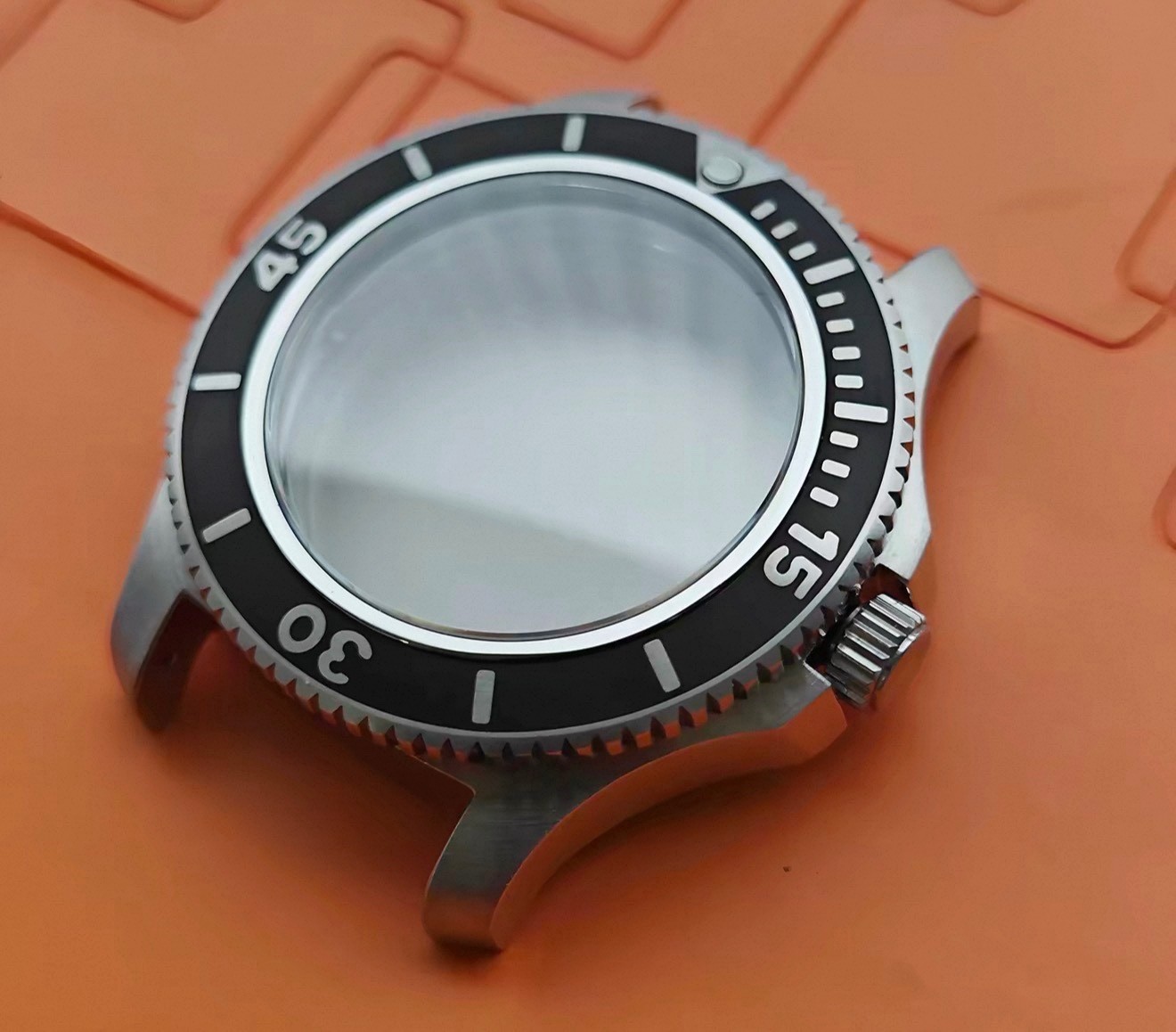42MM Retro Vintage Style Stainless Steel Sapphire Glass Watch Case For 2824