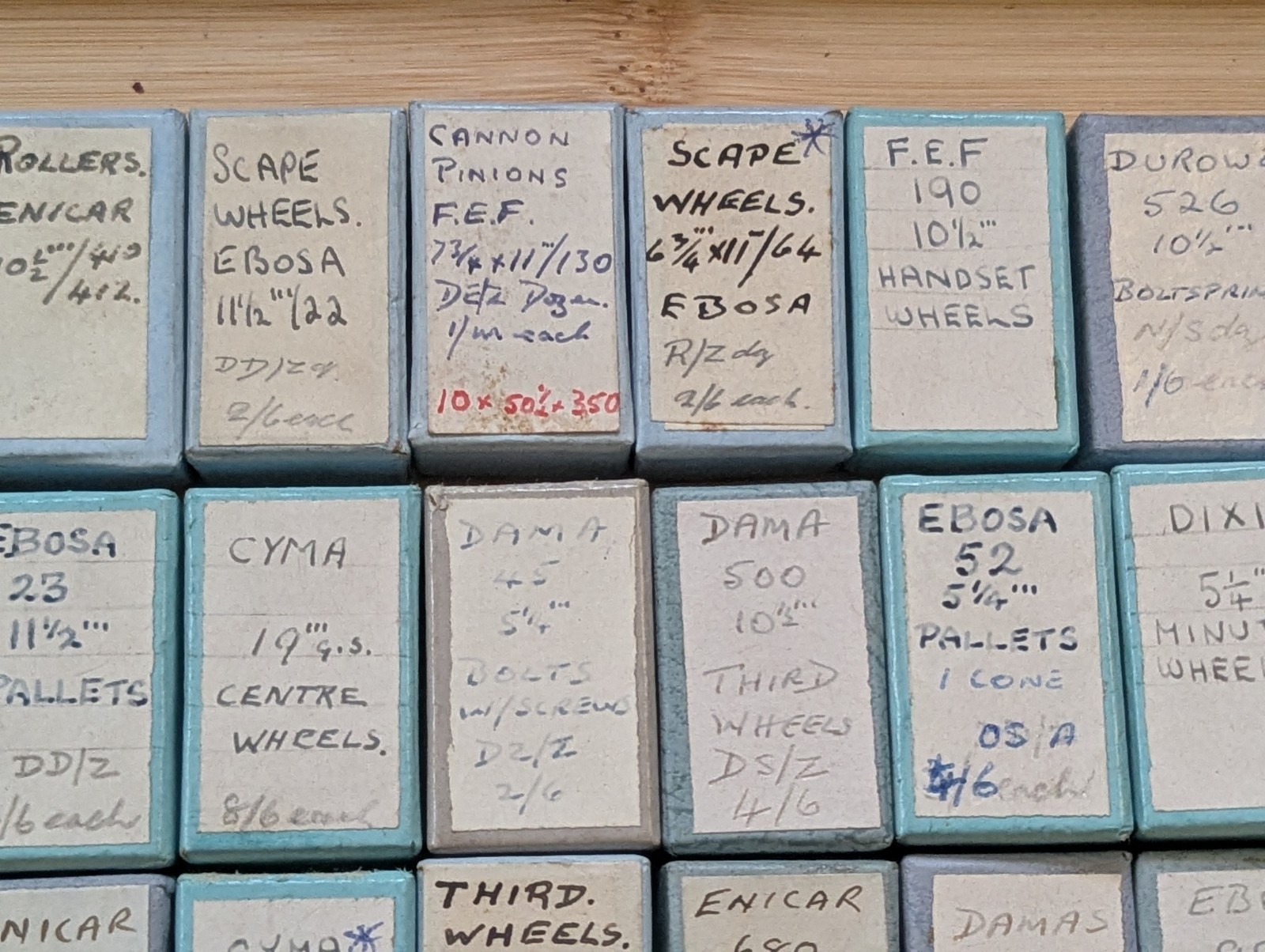 Watch Parts, New Old Stock in Boxes, Various Makes / Cals, Ebosa Damas etc #R581