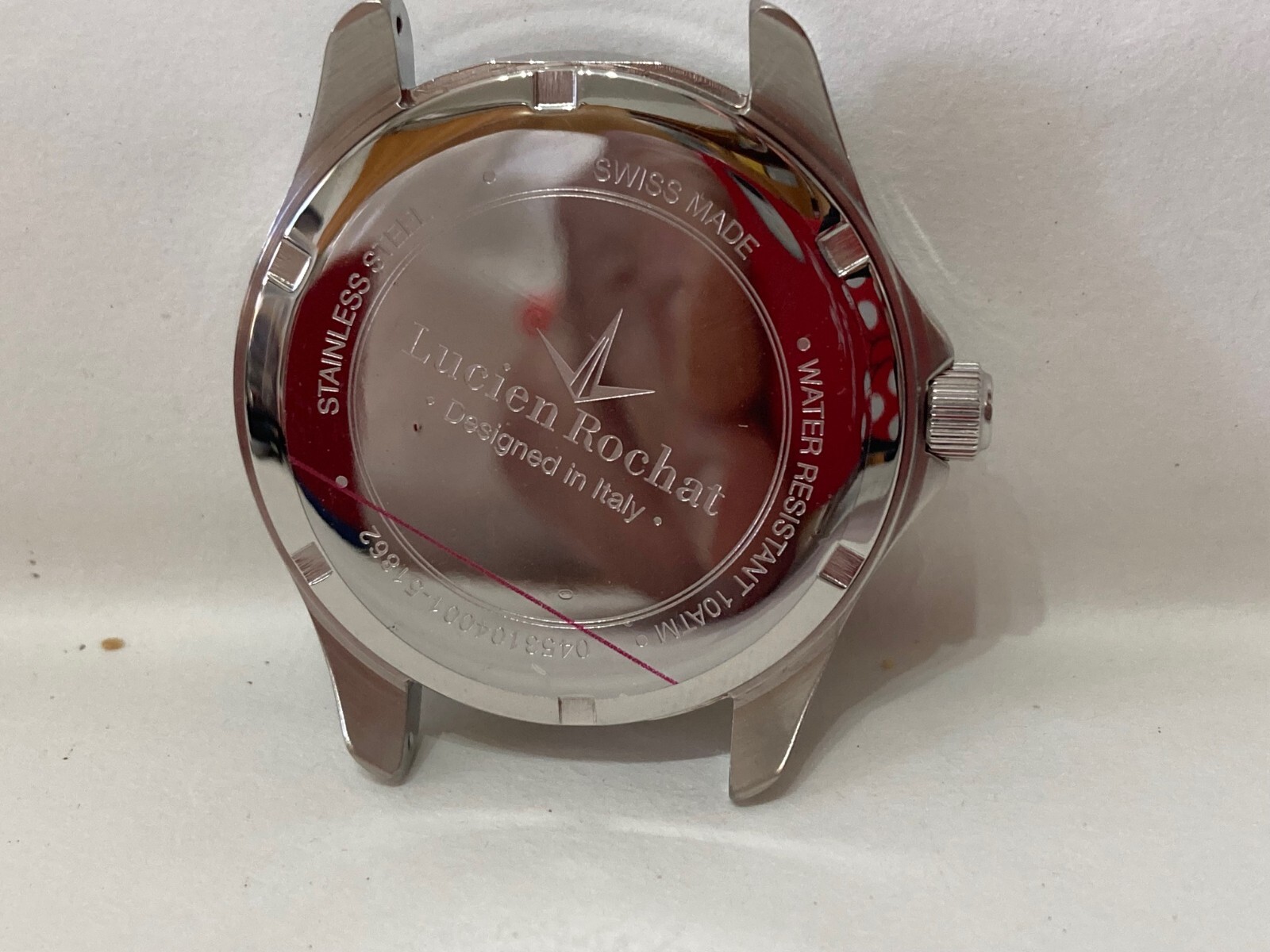 ACCESSORY SPARE PARTS STEEL CASE LUCIEN ROCHAT WATCH NEW.18