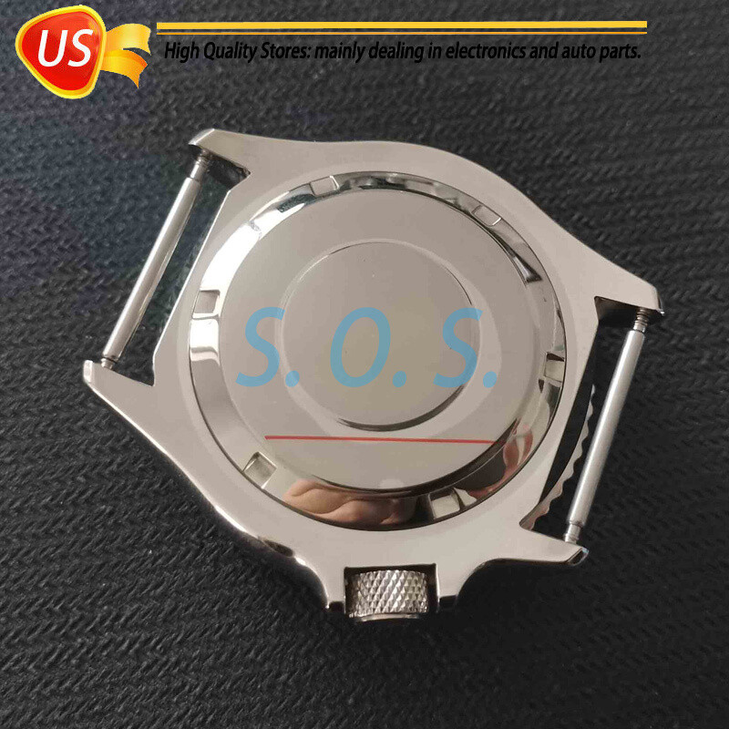 Watch Case Sapphire Glass & Insert Kits Fit NH35 NH36 4R35 4R15 SKX007 Movement