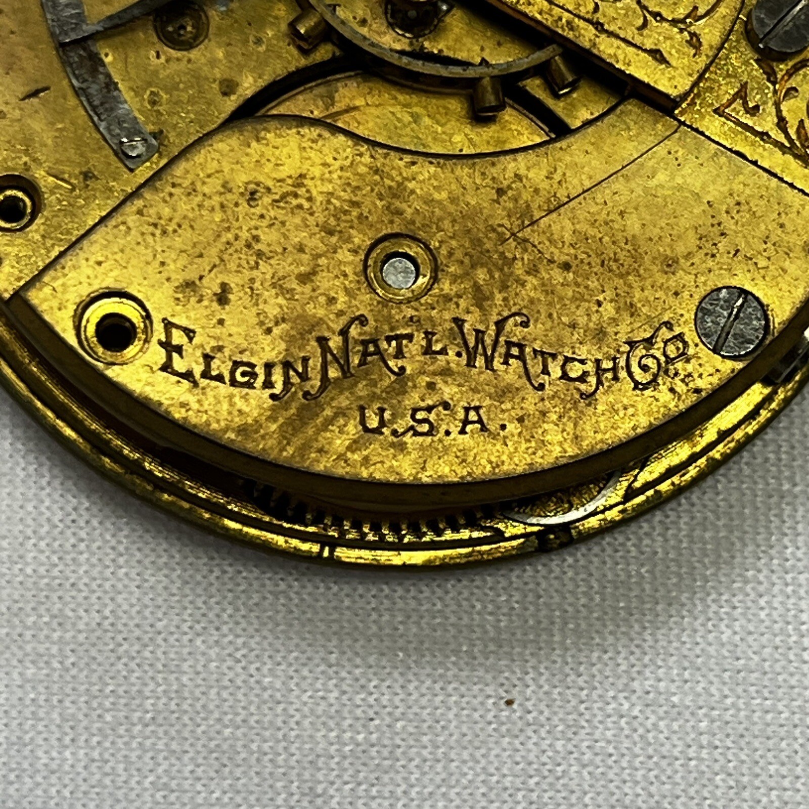 Vintage Elgin National Watch Co. Seven Jewels Round Pocket Watch Movements (#56)