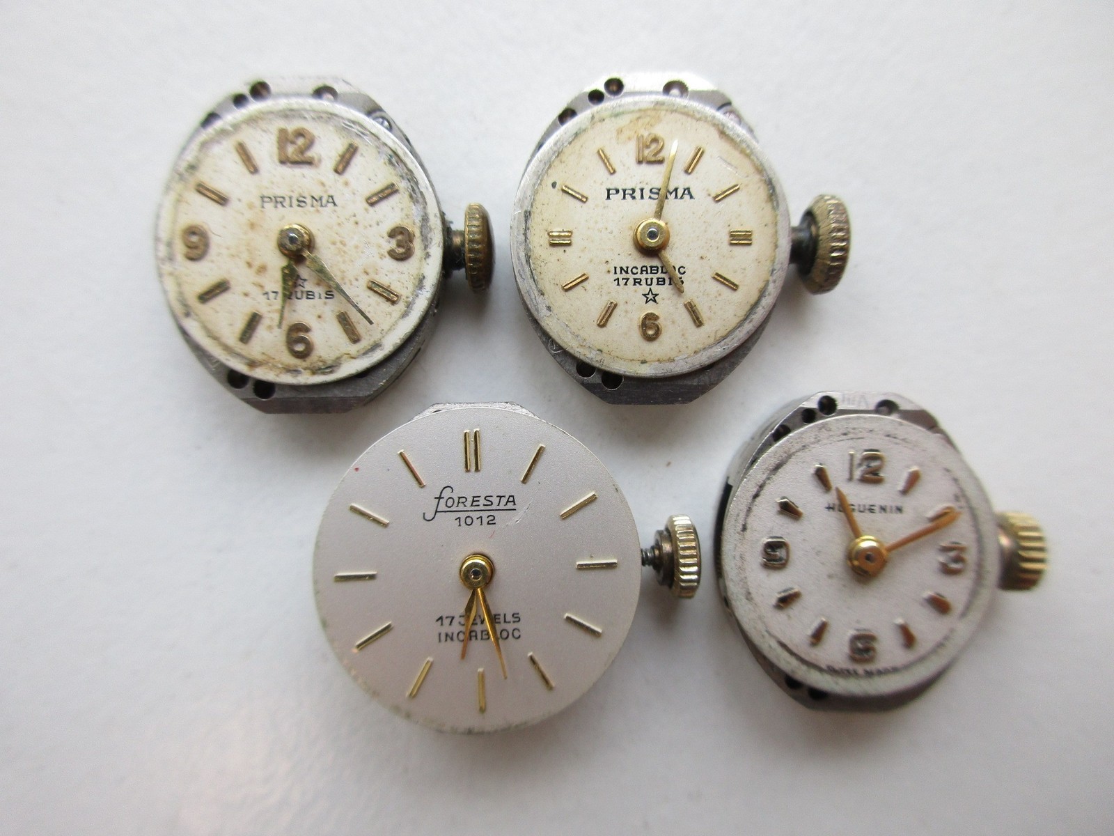 AS A. Schild cal. 1012 Swiss vintage watch movements (4 pcs) – running