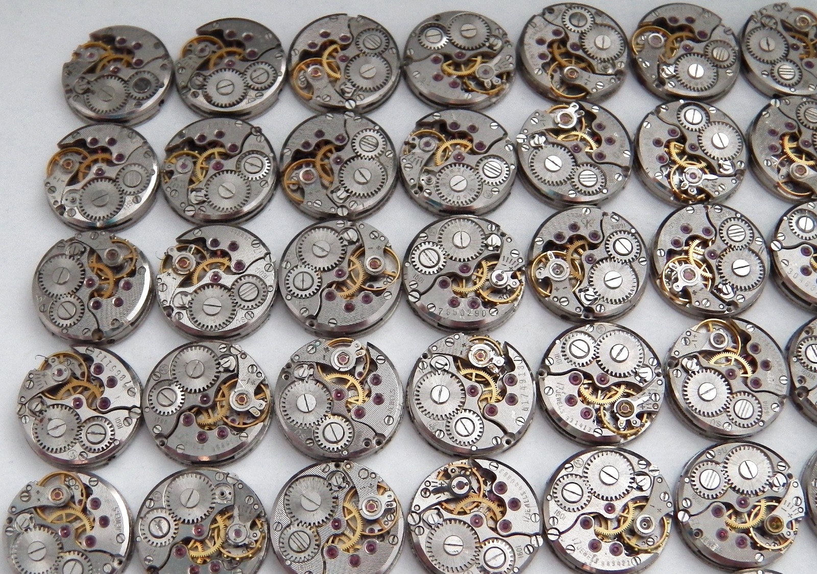 64 Round Watch Movements. 16mm Chaika Mechanisms. Steampunk Spare Parts, Gears.