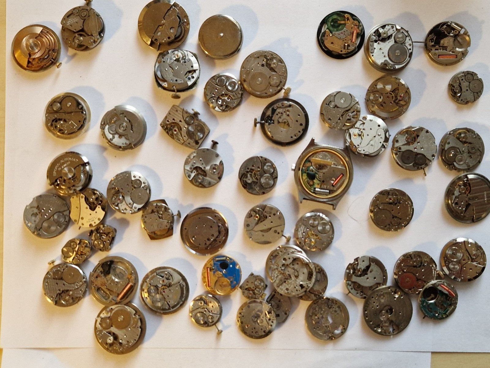 watchmaker movement lot timex rotary Eta Smiths Oris Balco camy mixed