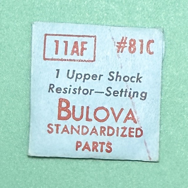Gen Bulova Part 81C Upper Shock Resistor Setting 11AF 11AFA 11AFAC 11AFC NOS 94