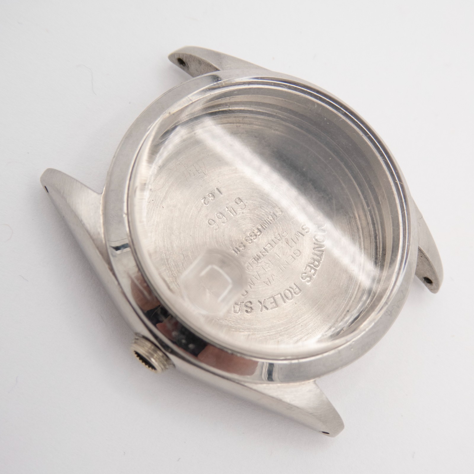 Vintage Rolex Oysterdate Precision Ref. 6466 Stainless Steel Wristwatch Case