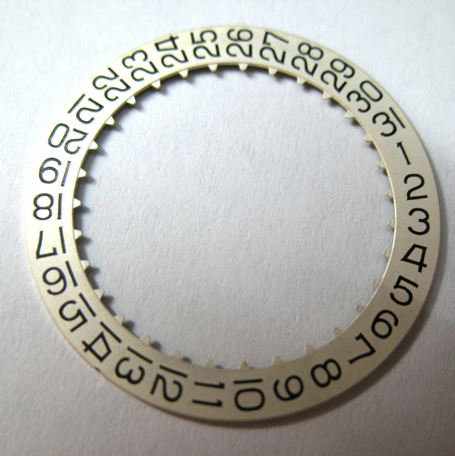 ETERNA 1438 DATE DISC 3 0’CLK BLACK NUMBERS ON SILVER PART 2557