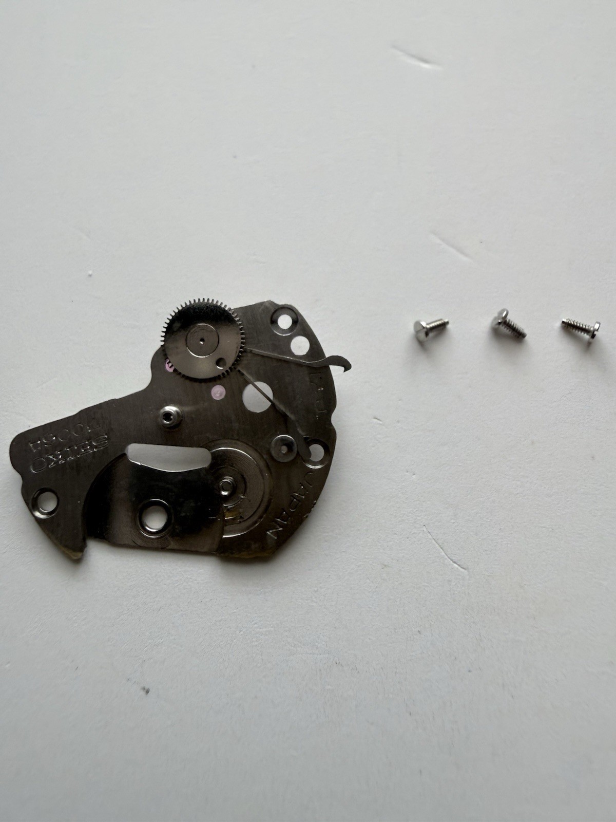 Seiko 7006 bridge , screws, Pawl Lever, Snap , 1st Reduction Wheel
