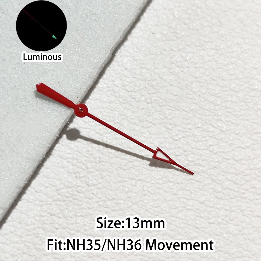 Personalized Second Hand Green/Blue Green Luminous Watch Hands Fit NH35 NH36