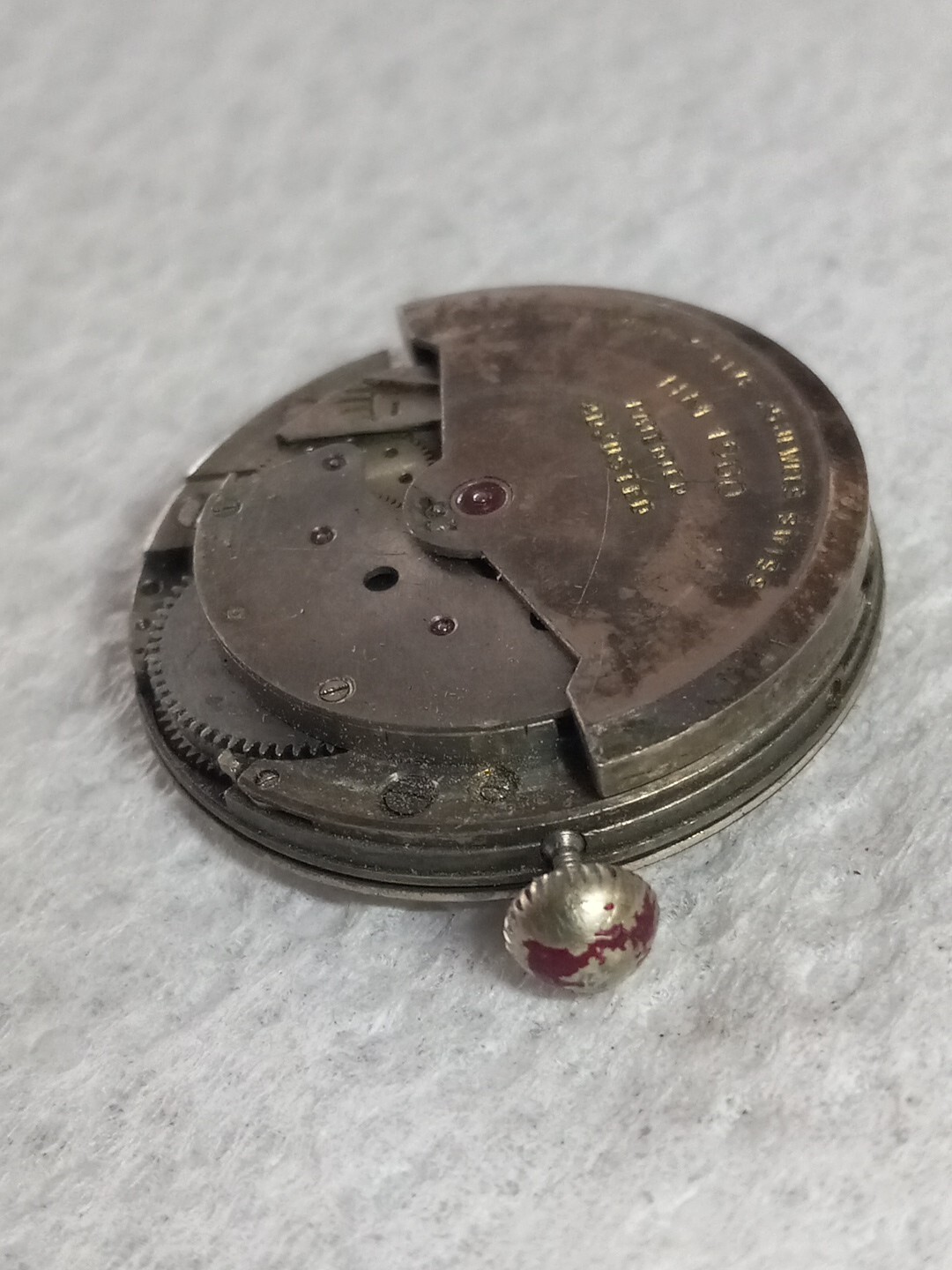 Vintage Mens 25 jewel automatic watch Movement For Parts /HM 1560