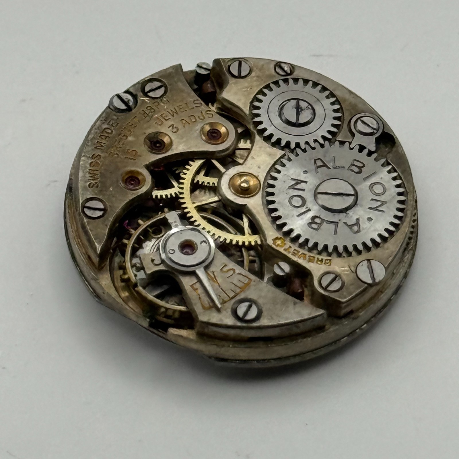 Breguet Hairspring Albion Red 12 Swiss Watch Movement Manual Wind Parts 21.6mm