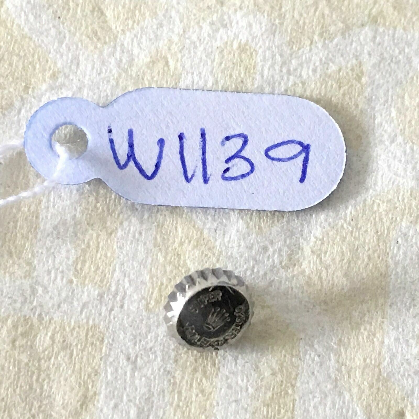 ROLEX SUPER OYSTER STAINLESS STEEL VINTAGE CROWN 100% GENUINE #W1139