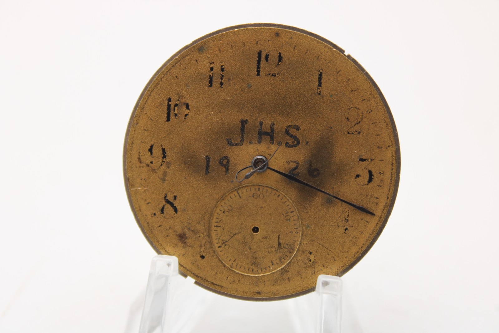 1910 NEW YORK STANDARD POCKET WATCH MOVEMENT BF024918 GRADE 171 12s 7j (KF)
