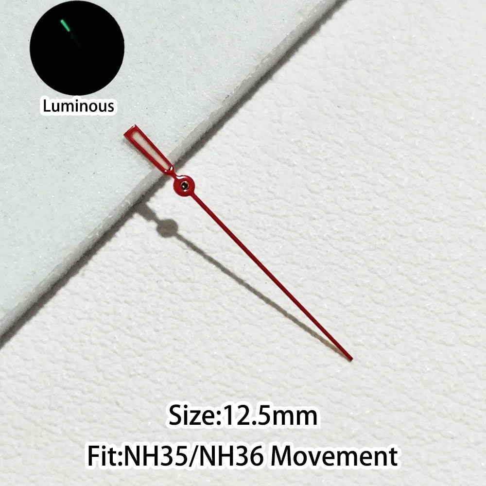 Personalized Second Hand Green/Blue Green Luminous Watch Hands Fit NH35 NH36