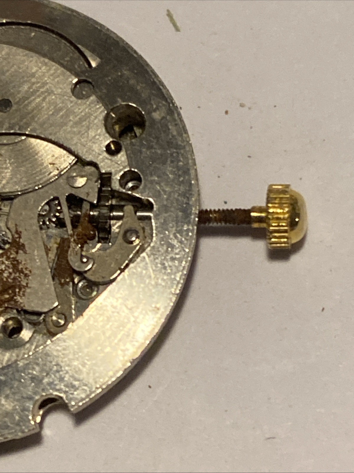 Mondaine Movement For Part/Repair 17 Jewel Peseux 7070 Runs