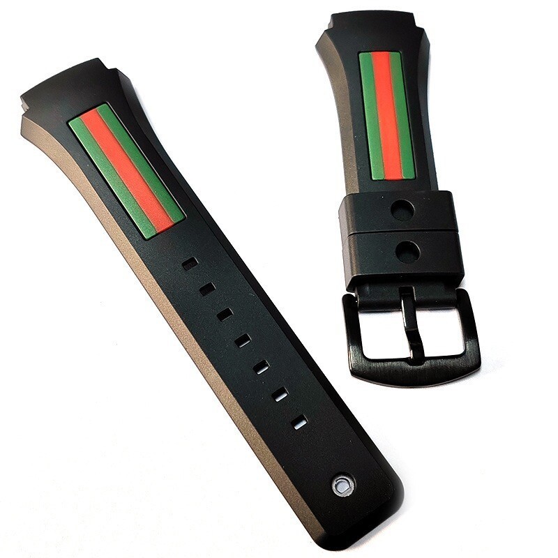 21X30MM For Gucci concave watch strap YA137107A YA137.1 Rubber Band