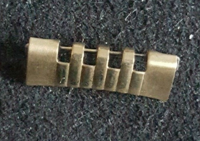 Omega Gold Plated Shiny-Brush Finish End Piece Number 609