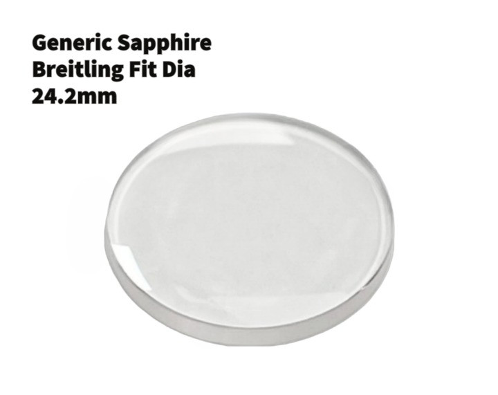 Generic Sapphire Crystals (24.2×2.78)mm to fit BREITLING Flat Round Shape