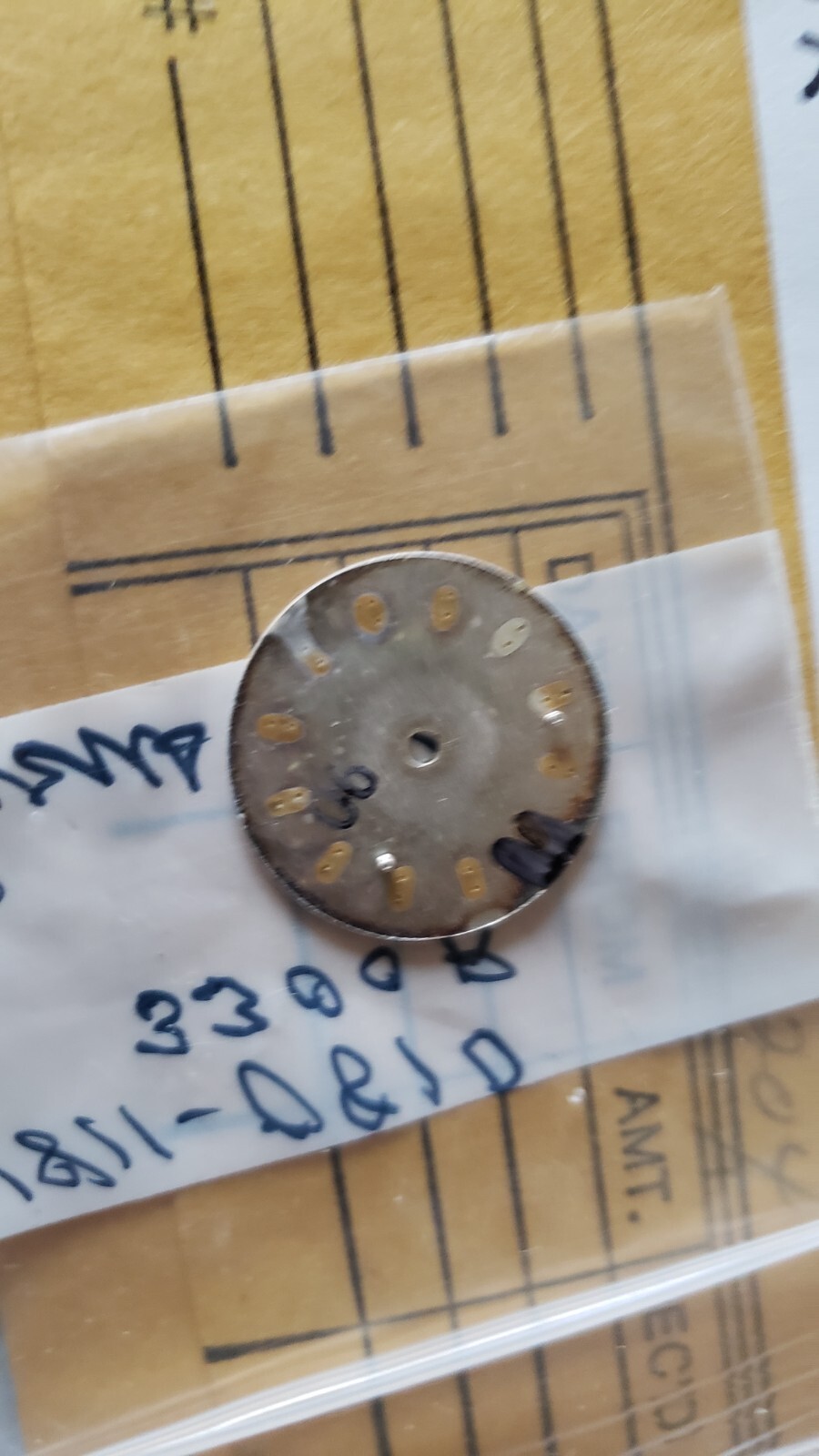 NEW Vintage 1970’s 80’s Lorus watch Dial Silver w/ Markers # V811-0810 3300R