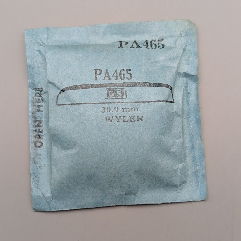 G-S Acrylic Watch Crystal PA465 Watchmakers For Wyler Watches – 30.9mm