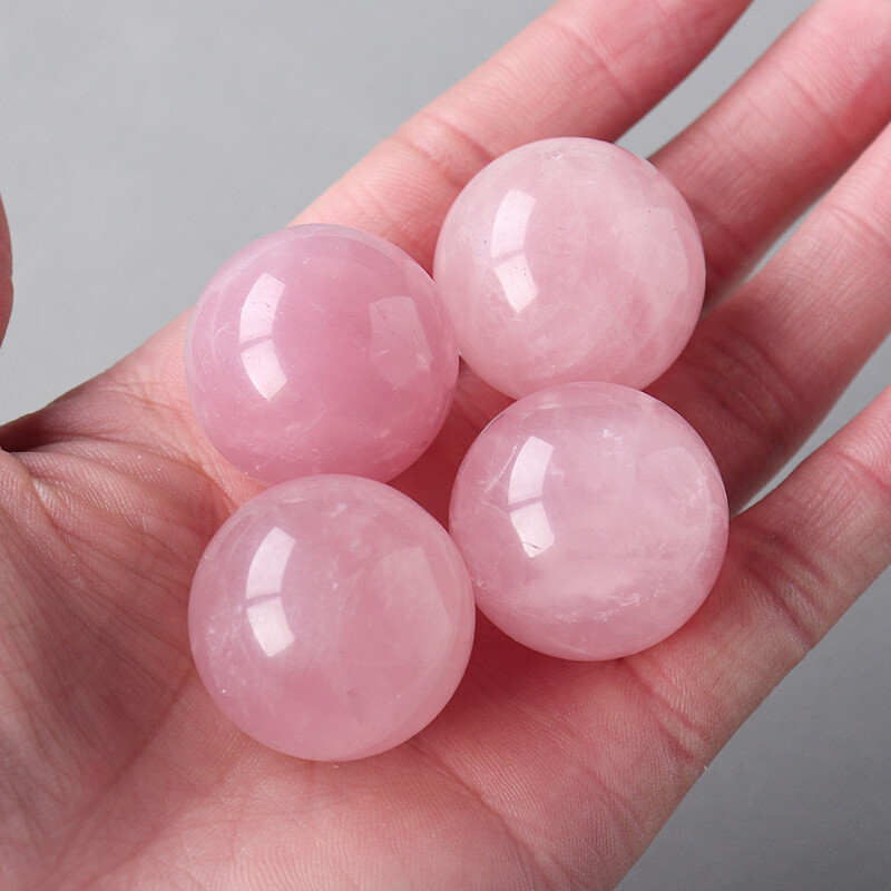 Natural Crystal Sphere Healing Stone Ball Reiki Feng Shui Meditation Desk Decor