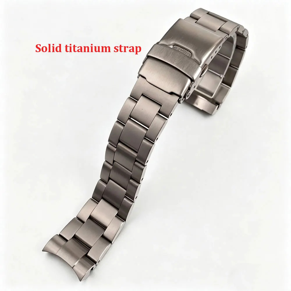 20ATM 40MM Titanium Diver Watch Case Strap For NH34 NH35 PT5000 Sapphire Glass