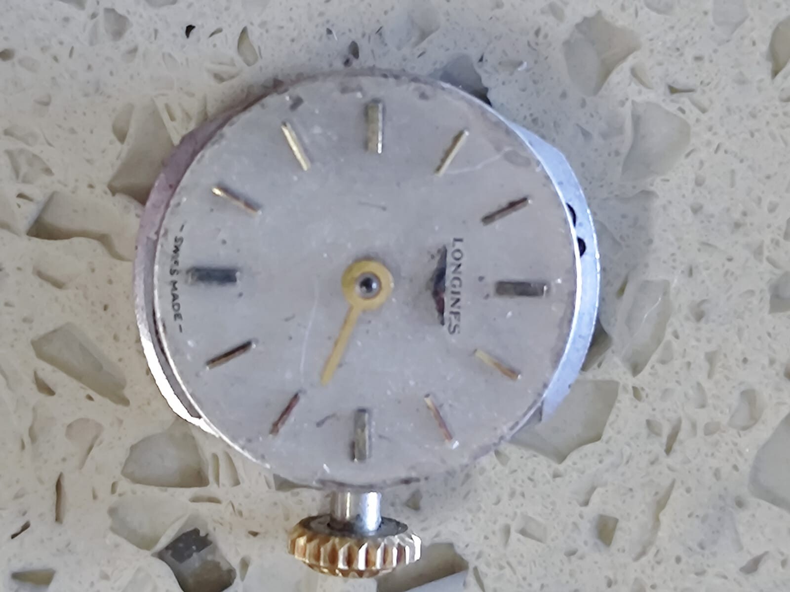 Vintage Longines 14.16 Movement, With Dial & Crown Working Used