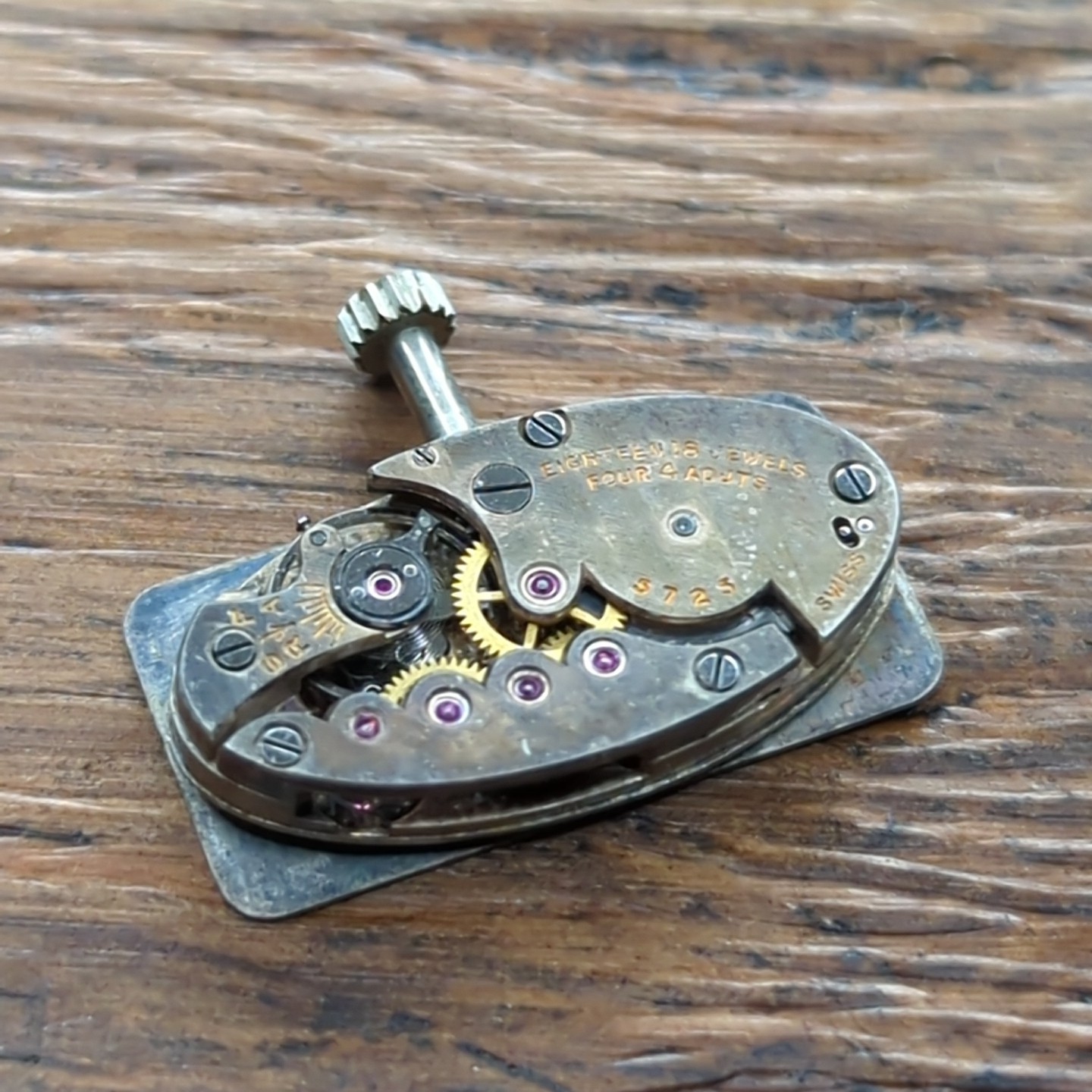 High Grade Ladies Baguette Watch Movement 18 Jewels 4 Adjustments (W5)