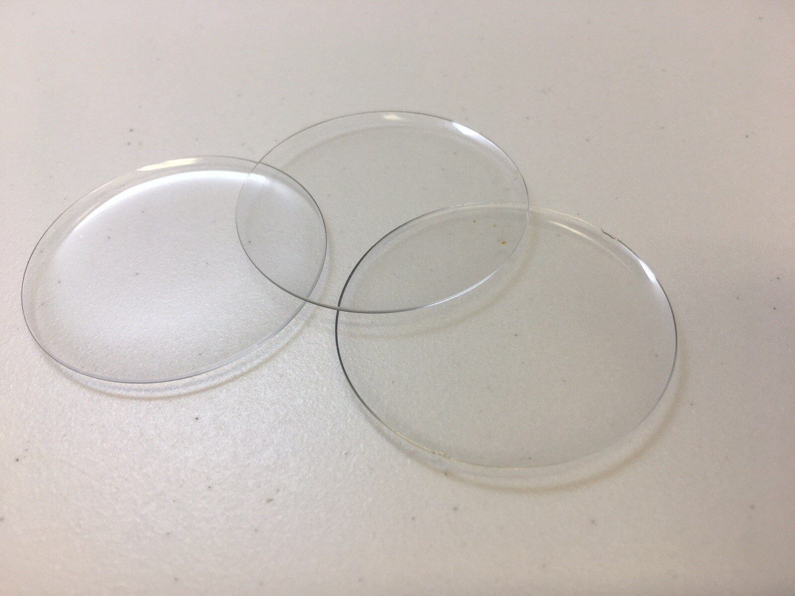 Watch Glass Crystal Hunter Pocket Replacement Sizes 22.1-49.9 mm Thickness 0.5mm