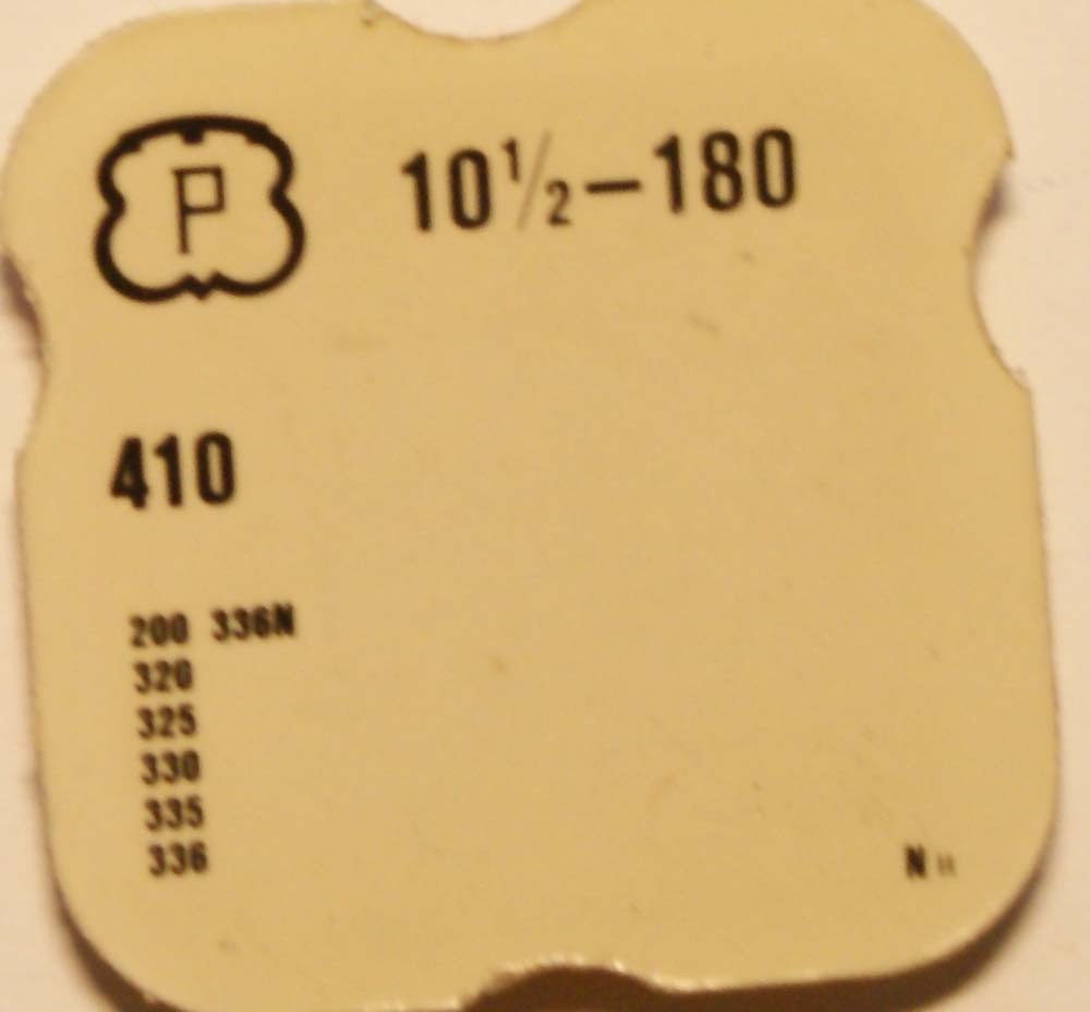PESEUX CAL. 180, 200, 320, 325, 330, 336 & 336N ELEVATOR DRIVE PART No. 410 ~NOS~