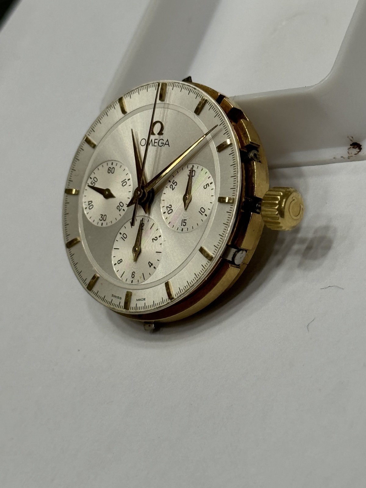 Omega Chronograph Manual 861 Base Lemania 1873 Movement & Dial & Crown Swiss
