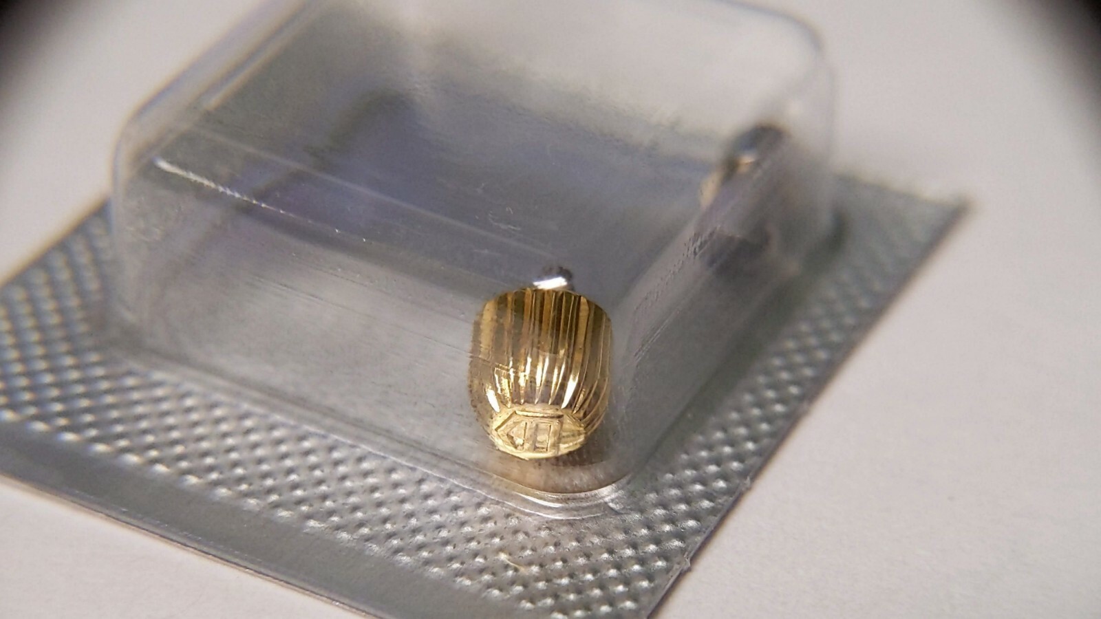 Tag Heuer CROWN and TUBE 4.6×4.2mm M0.9, Tag-17 (YELLOW) New/Sealed