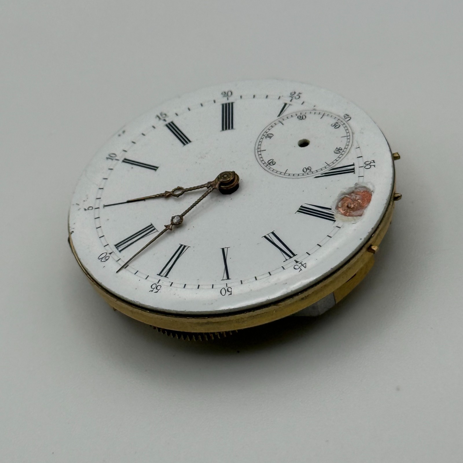 Louis-Ulysse Chopard Pocket Watch Movement – Patent 3845 – From 1891 – For Parts
