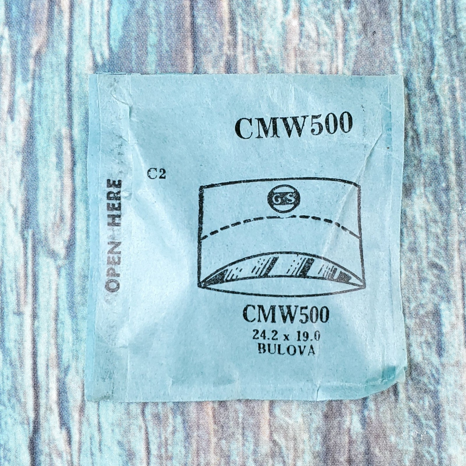 Vintage GS CMW500 Bulova Crystal. 24.2 x 19.0