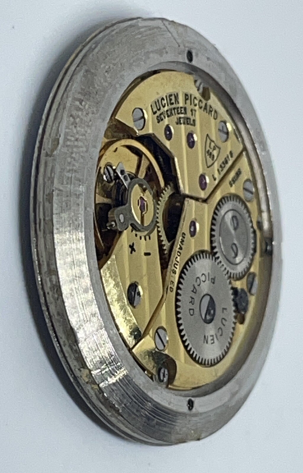 LUCIEN PICCARD LP 48B MOVEMENT 17 Jewels Swiss Does Not Run