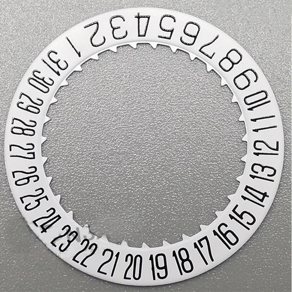 White Date Disk Wheel for Miyota 9015 Date At 3/6 Movement Japan Made