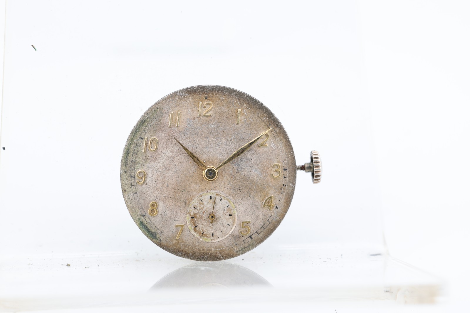 WALTHAM cal. 1155, 17j SWISS WRIST WATCH MOVEMENT 25.92mm, FOR REPAIR (M6)