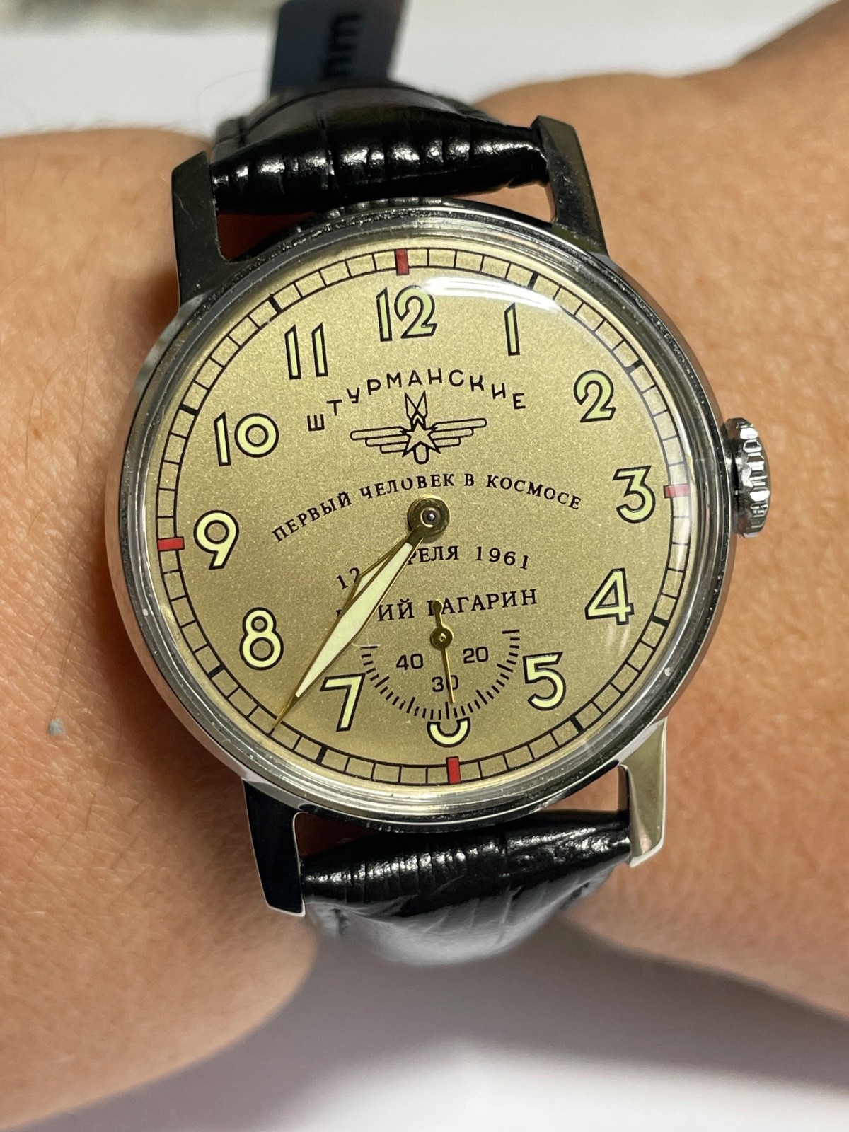 POBEDA SHTURMANSKIE 4kv 56 years MAN WRISTWATCH CH2Z 15 JEWELS mechanism USSR