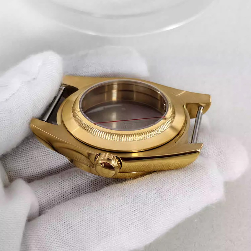39MM Sapphire Crystal Watch Case See-Through Back for NH35/NH36/4R Movement