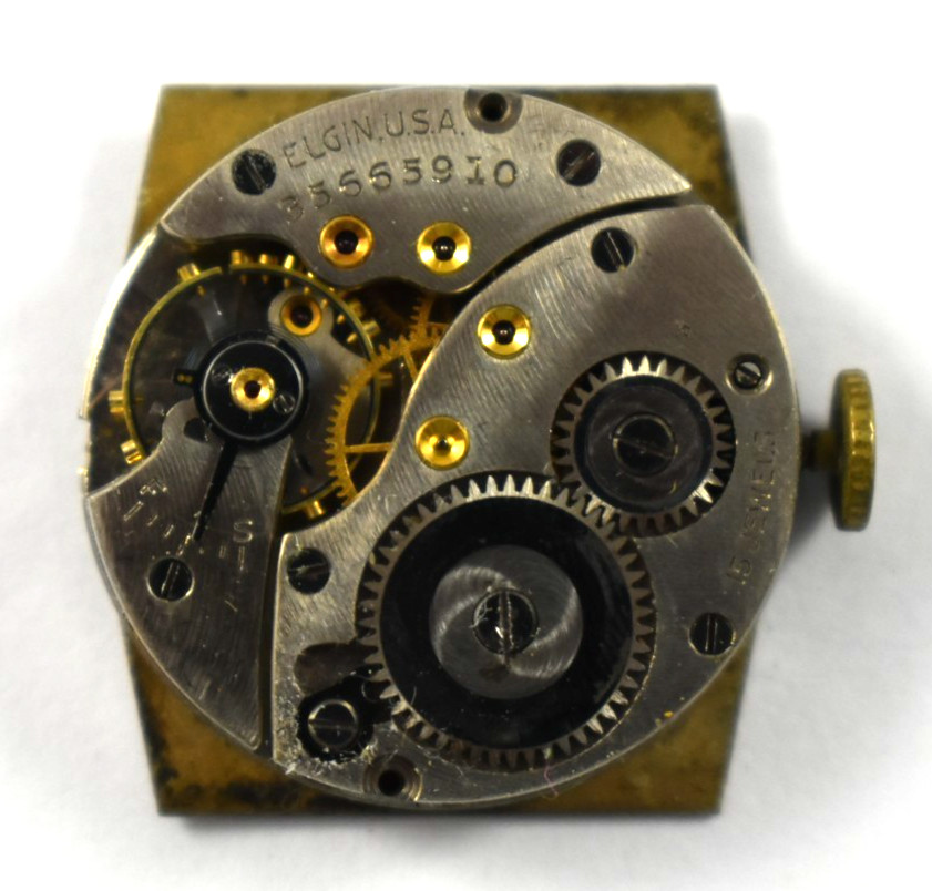 Vintage Elgin Manual Wind 519 8/0s 15J Wrist Watch Movement lot.ey