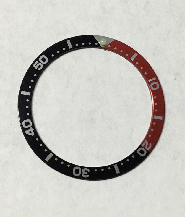 SEIKO NOS Lrg. COKE Bezel Insert For STX007/6309-7040 7002-7061 38mm Out 31mm In