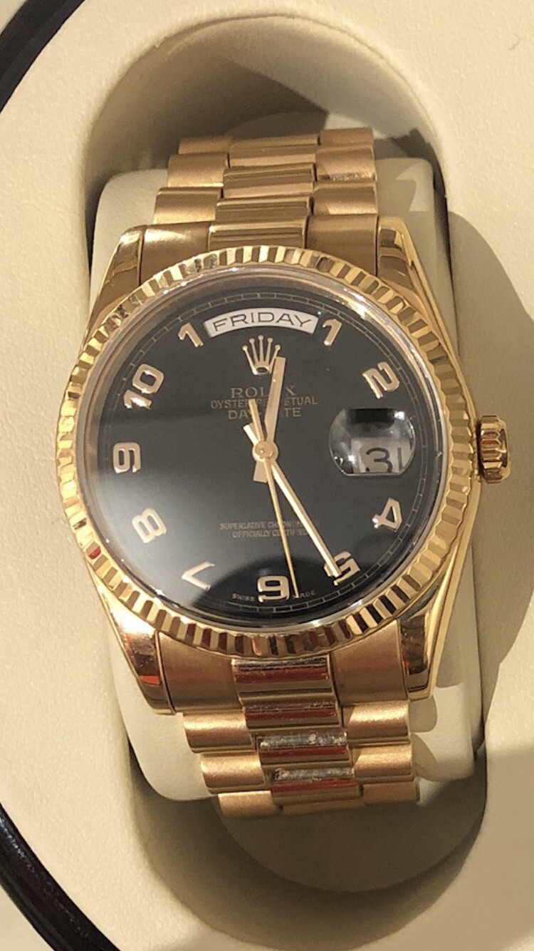 Rolex 118205 Day Date 36 Rose Gold Dial – Parts