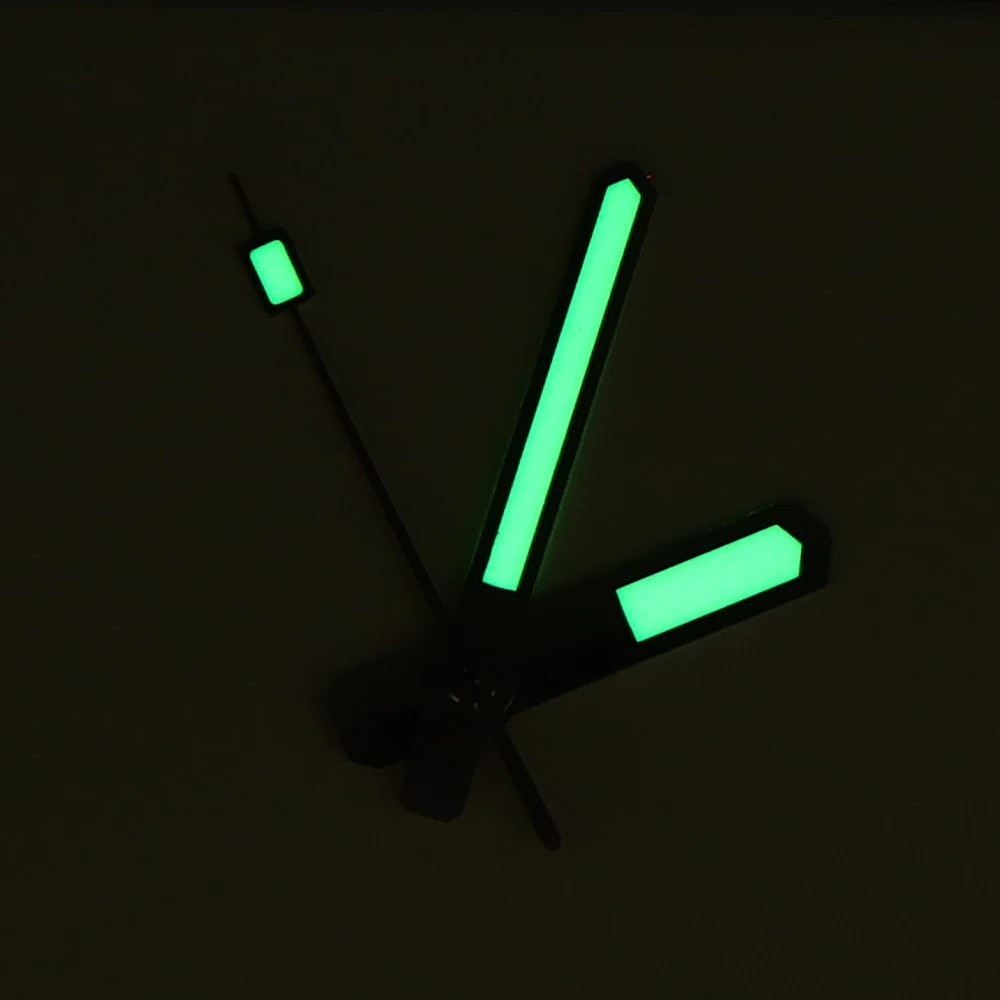 Watch Hands Green Luminous Black Watch Replacement Hand Set For NH35 NH36